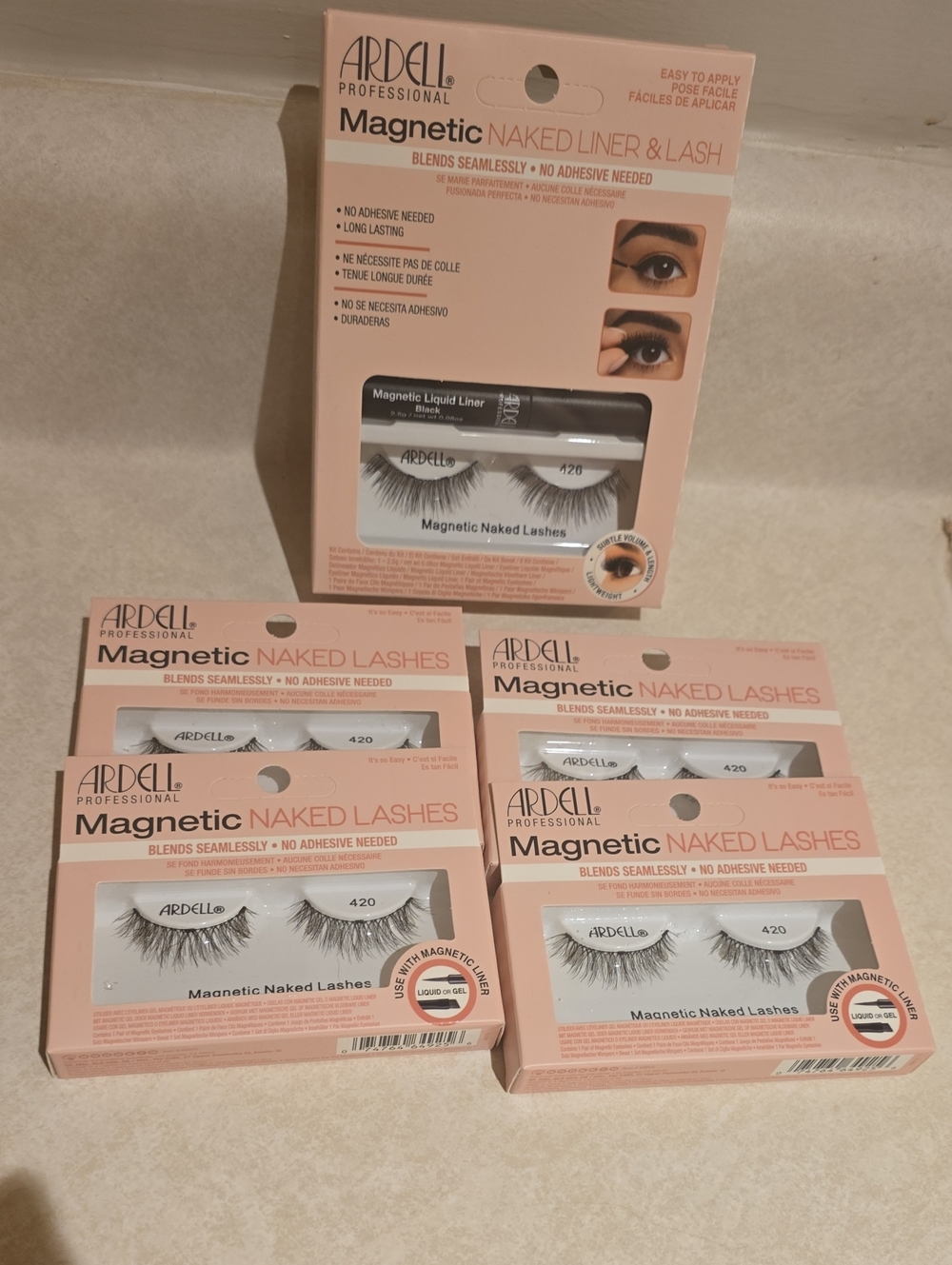 Ardell Magnetic Naked Liner and Lash Lot of 5 packs